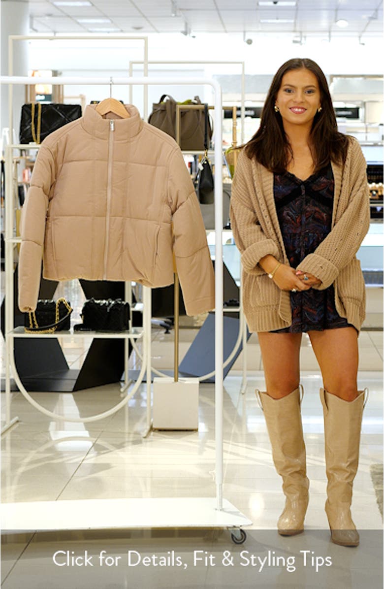 Mont Blanc 3.0 Quilted Crop Puffer Jacket, sales video thumbnail