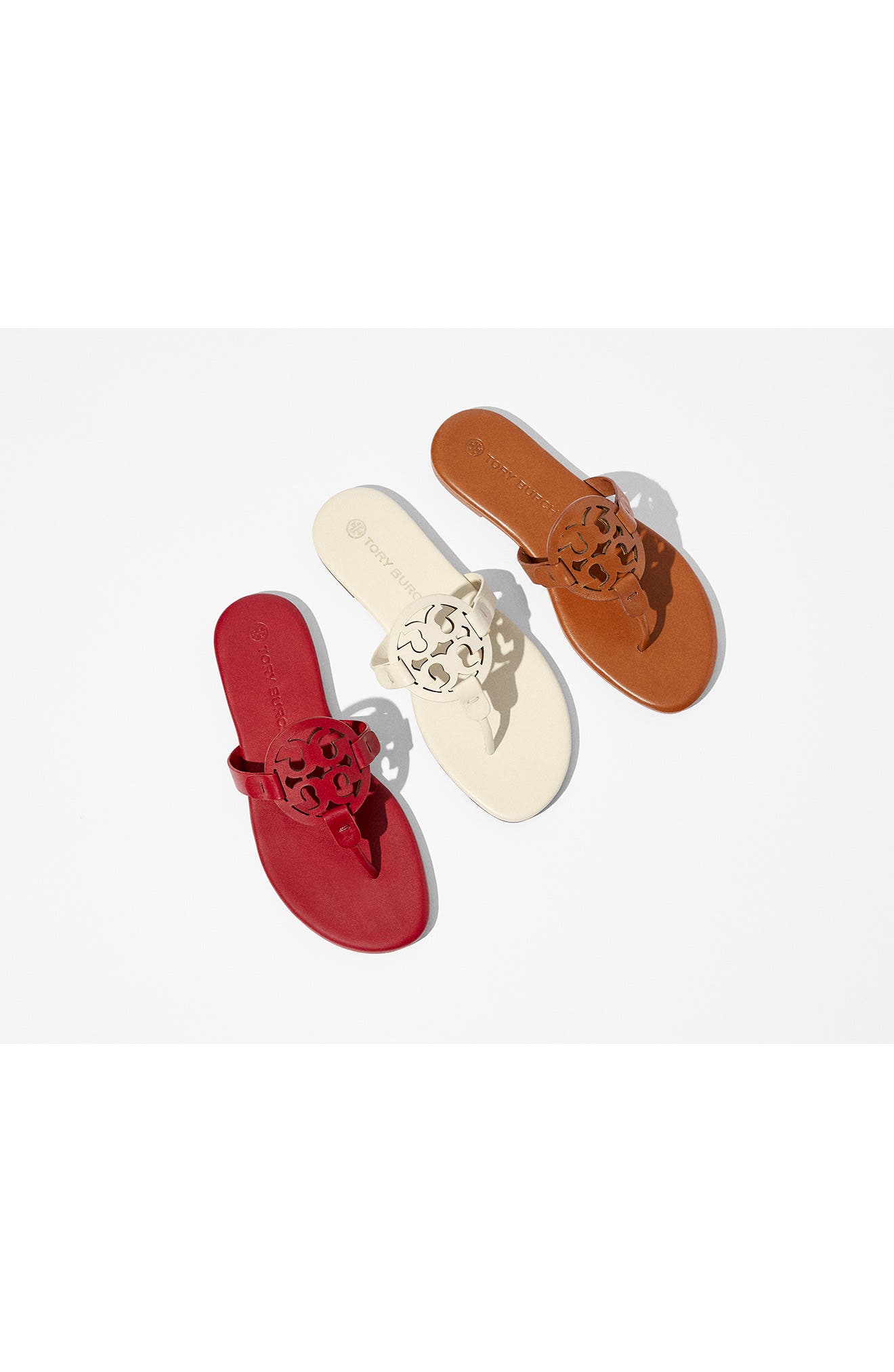 Tory Burch Miller Soft Thong Sandal, Alternate, color, Miele