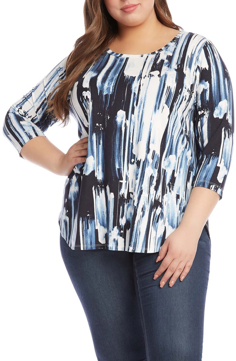 Karen Kane Shirttail Top, Main, color,