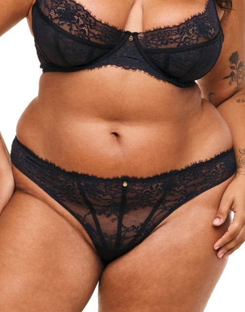 Shop Adore Me Mandi Thong Panties In Black