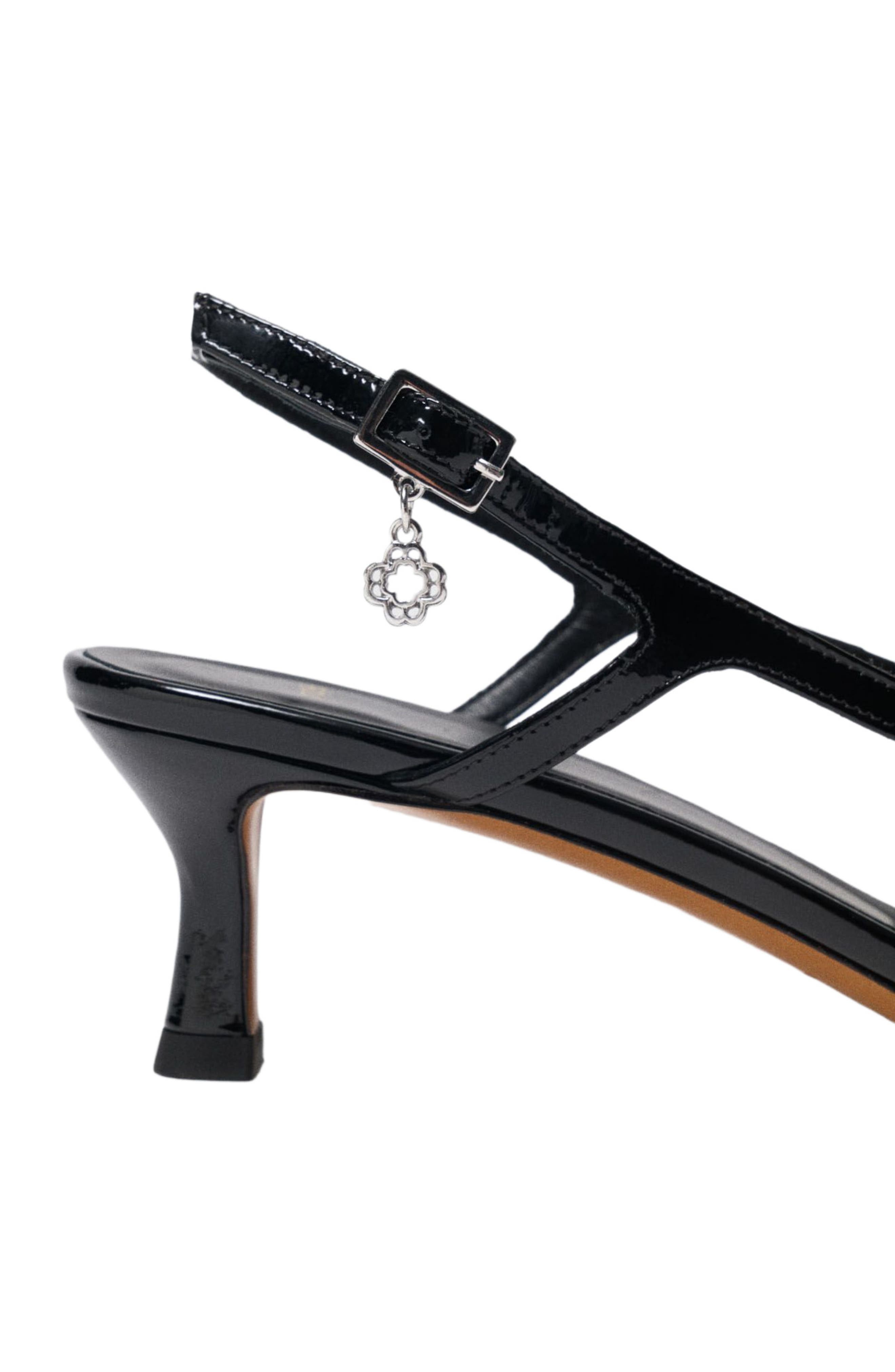 maje Rhinestone mesh pumps, Alternate, color, Black