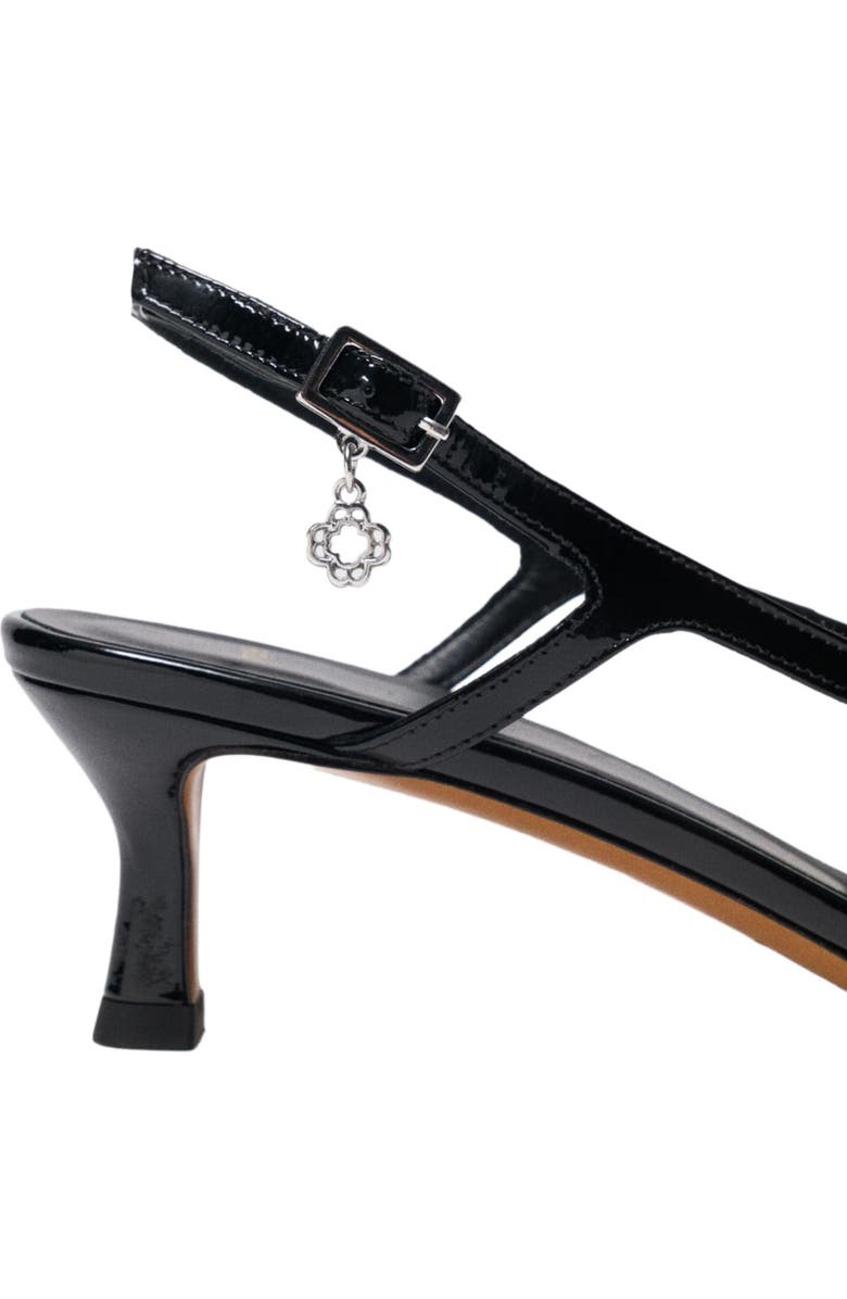 maje Rhinestone mesh pumps, Alternate, color, Black