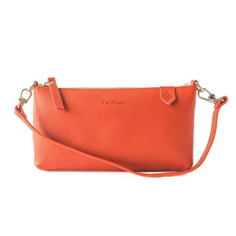 Elia Convertible Leather Bag - Clutch, Shoulder & Crossbody