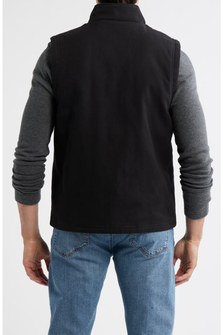 Pine Grove Cotton Canvas Vest, Alternate, color, BLACK