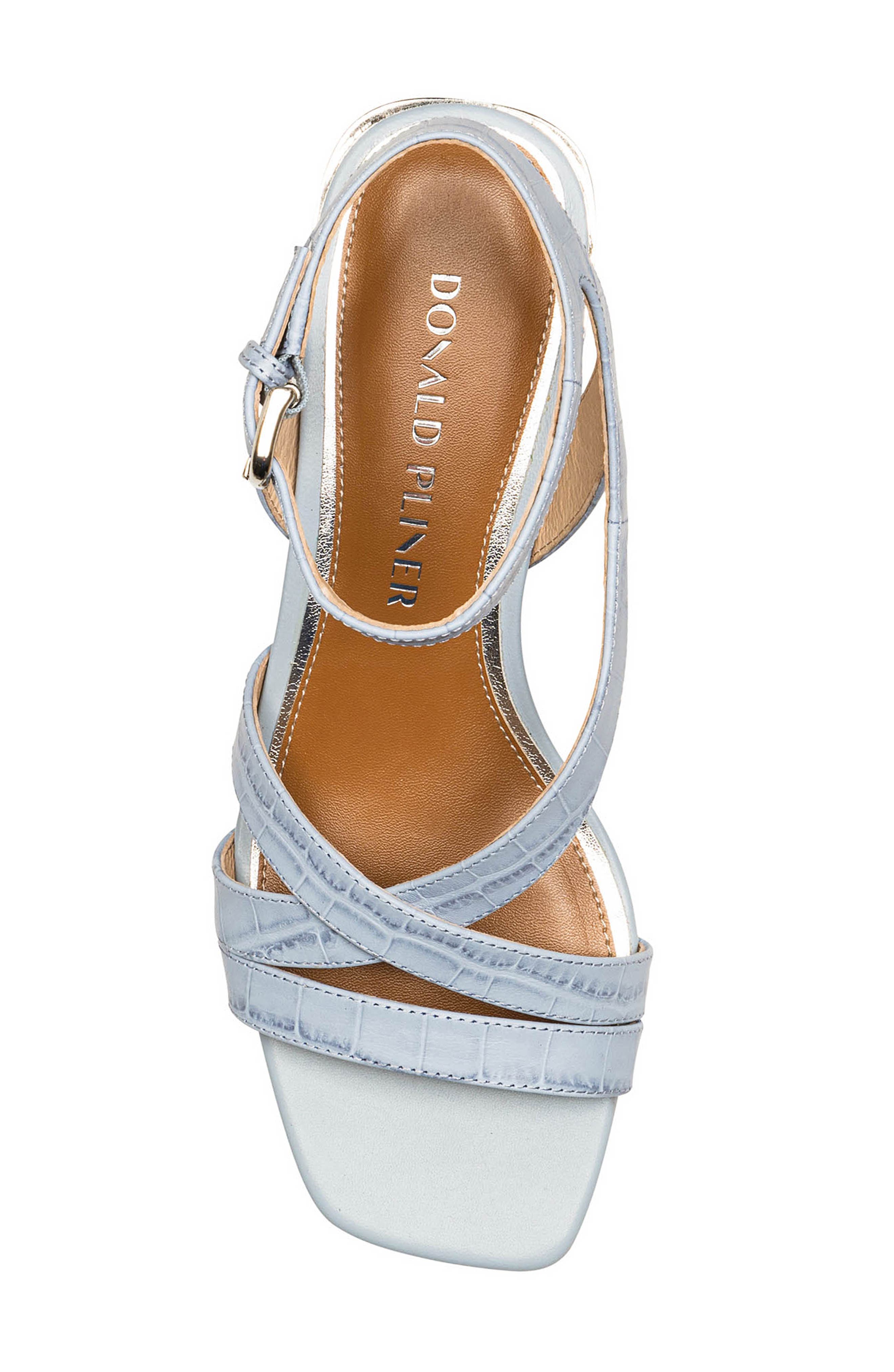 Donald Pliner Frannie Ankle Strap Sandal, Alternate, color, Light Blue