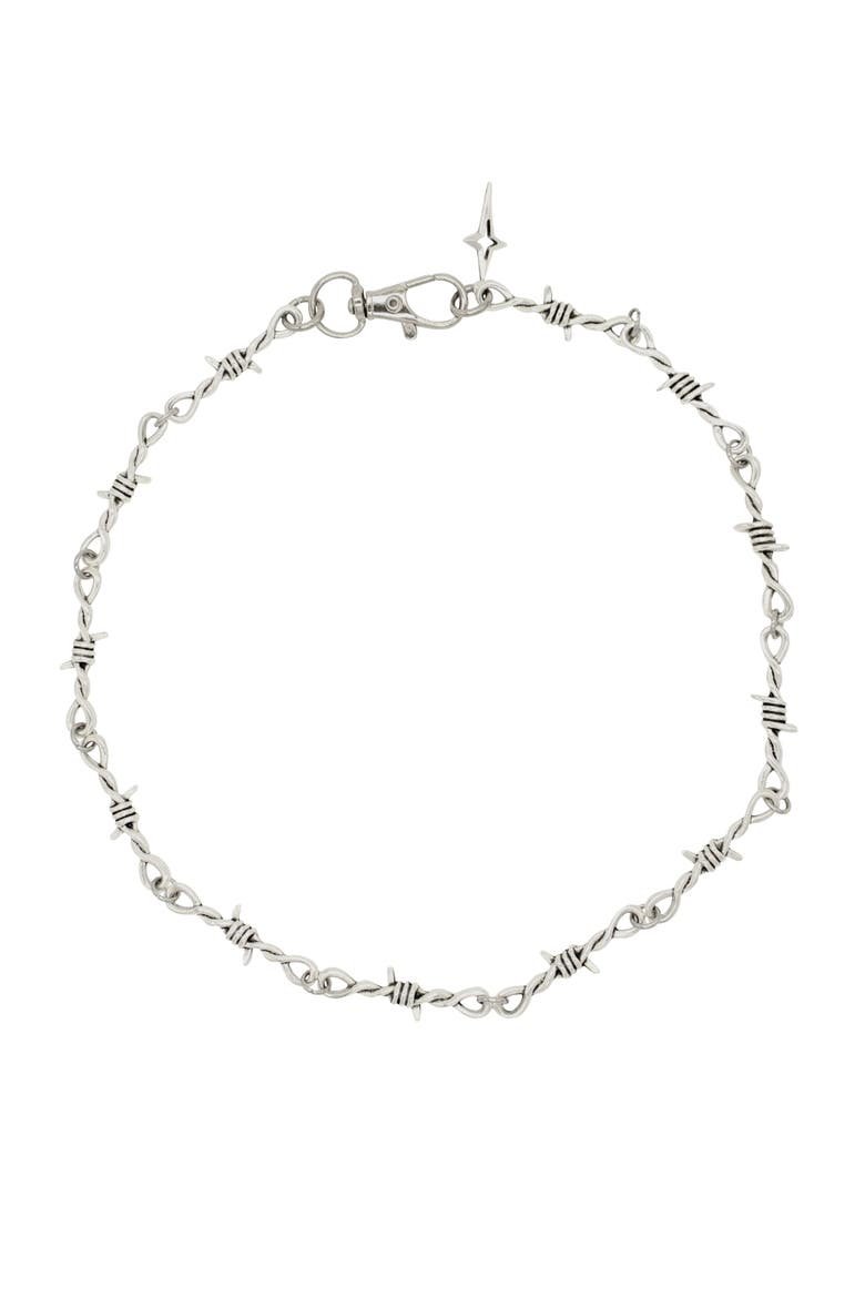 Wire Chain Necklace, Main, color, Silver