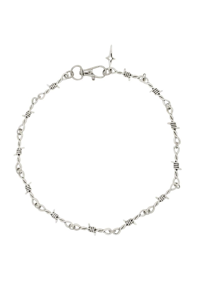 Velvet Luna Wire Chain Necklace, Main, color, Silver