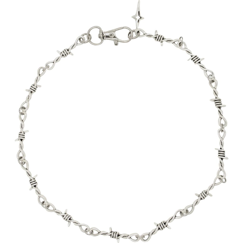 Velvet Luna Wire Chain Necklace In Silver