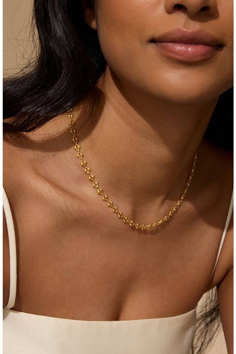 Golden Hour Coin Chain Necklace, Alternate, color, Gold