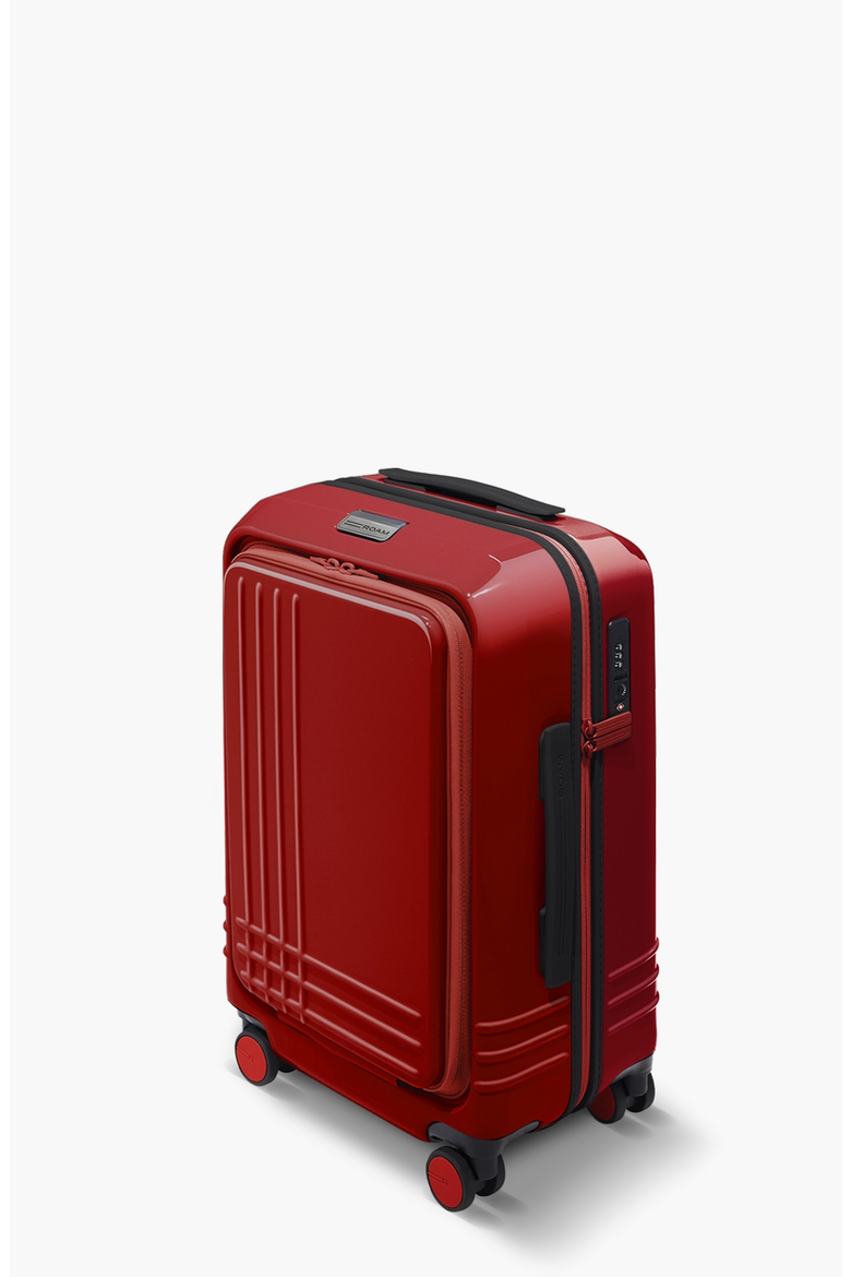 Front Pocket Expandable Carry-On, Alternate, color, Red Gloss / Black