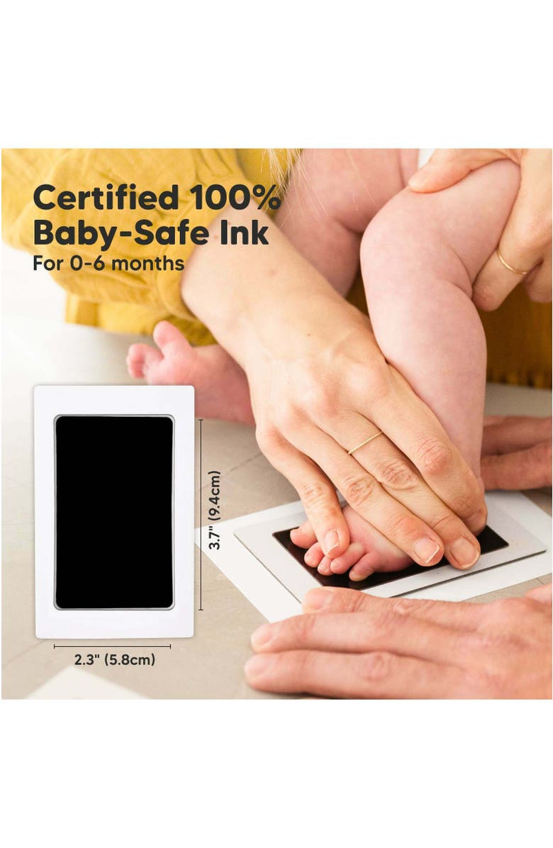 KeaBabies Heartfelt Clean Touch Inkless Hand & Footprint Frame Kit with Letterboard, Alternate, color, 