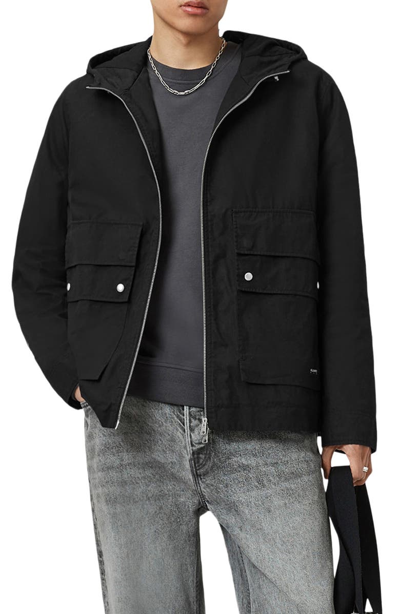 AllSaints Morton Jacket, Main, color, Black