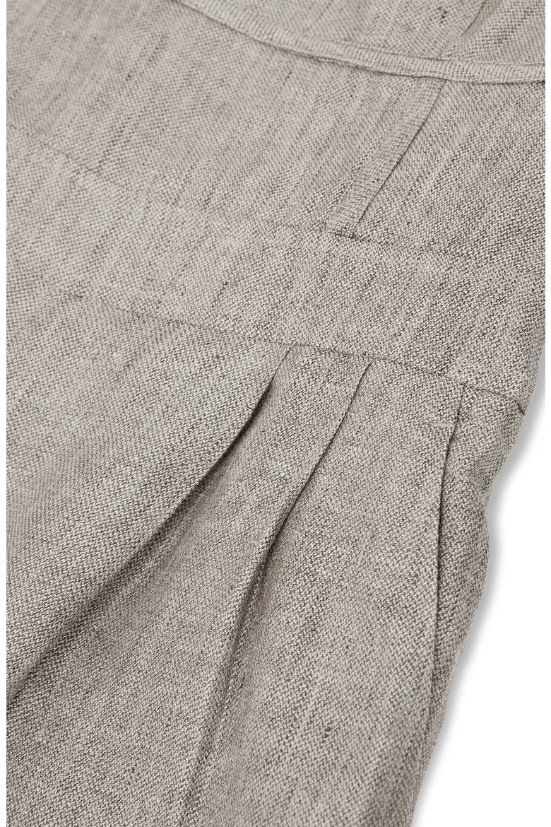 Flora Wide Leg Linen Romper, Alternate, color, NEUTRAL