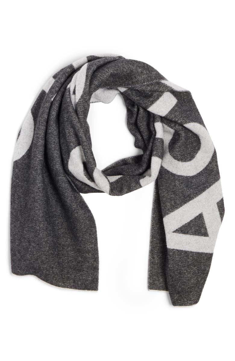 Acne Studios Toronty Logo Scarf, Alternate, color, 