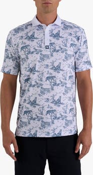 Bad Birdie Core Jungle Cat Performance Golf Polo