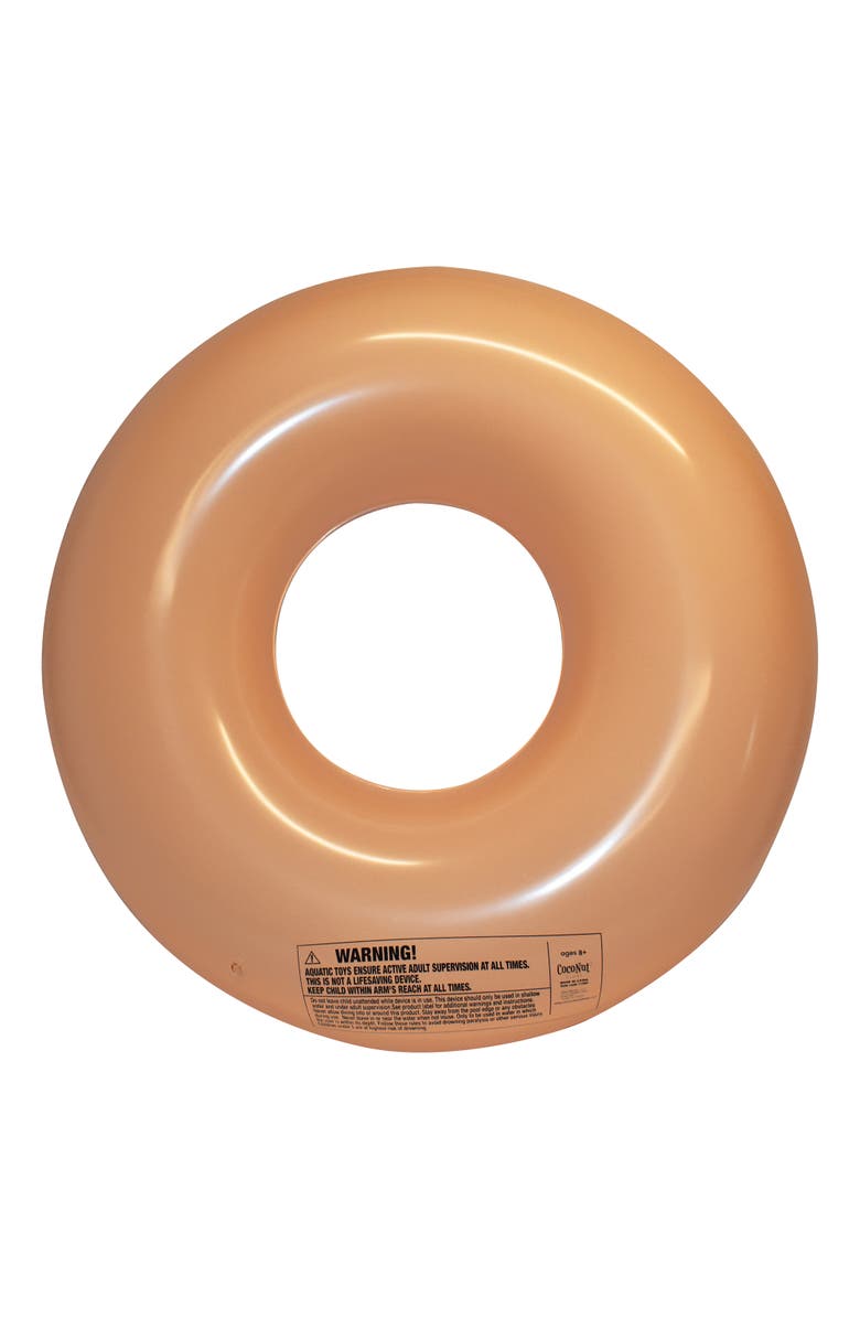Coconut Float Pink Sprinkled & Glazed Donut 48 Inch Pool Ring Inflatable, Alternate, color, Pink