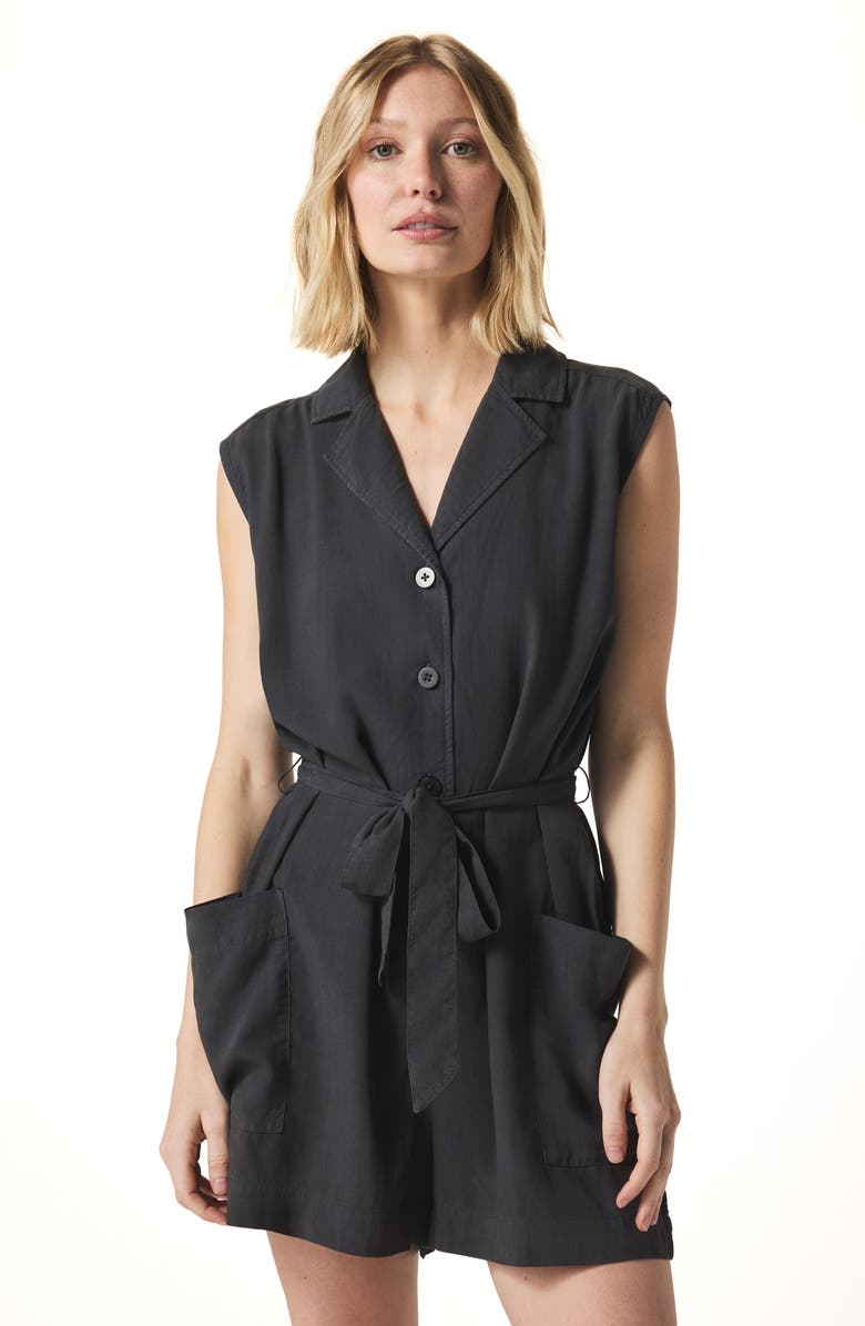 Splendid Alessi Sleeveless Belted Romper, Alternate, color,