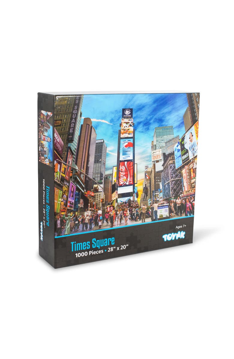 Toynk New York Times Square Puzzle | 1000 Piece Jigsaw Puzzle, Main, color, Multi-Color