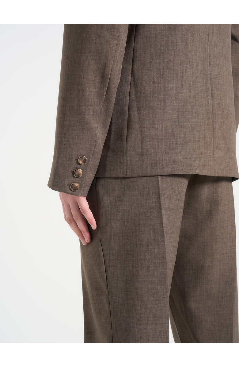 Manière De Voir Bastien Single Breasted Hatched Tailored Suit Jacket, Alternate, color, 