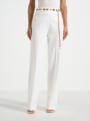 Manière De Voir Perrine Tailored Trousers With Rope Belt Detail