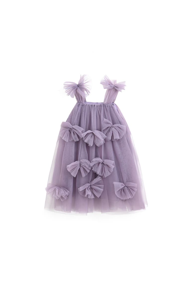 Mimi Tutu Emery Sleeveless Bow Dress, Alternate, color, Purple