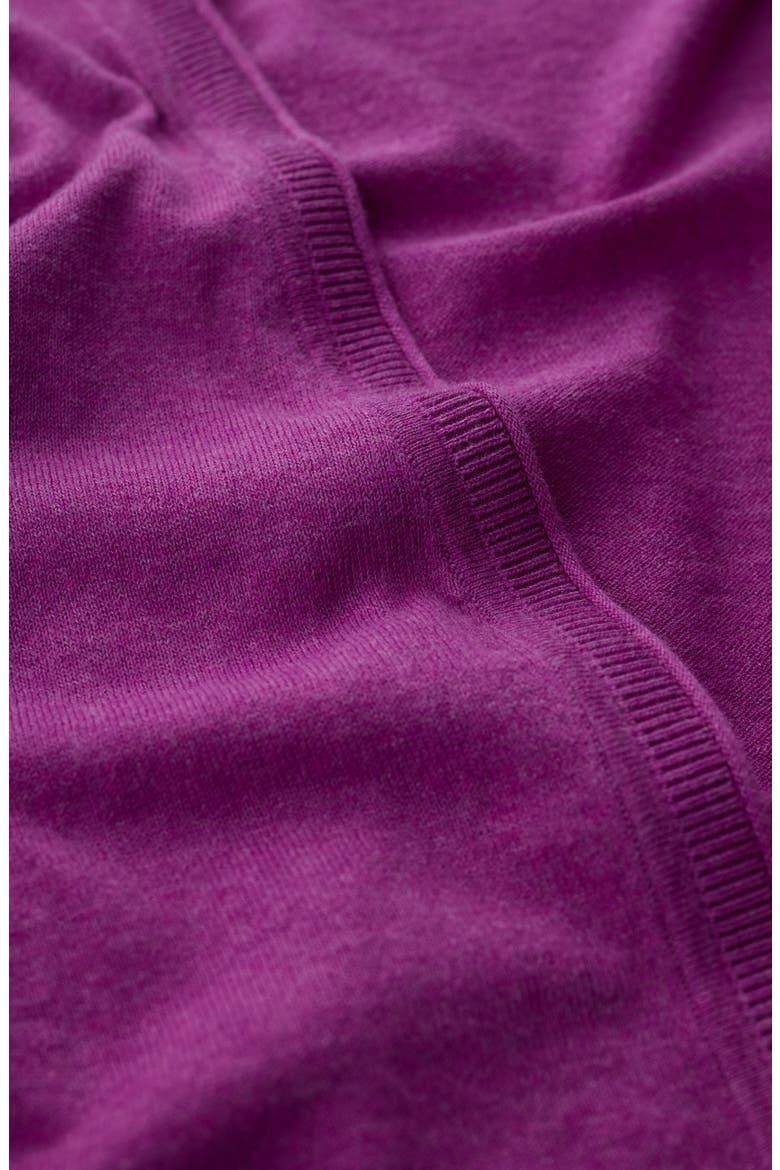 Vanessa Open Front Organic Cotton Crop Cardigan, Alternate, color, ORCHID