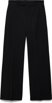 MANGO Crop Straight Leg Pants