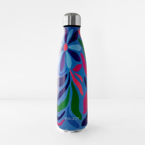 Youzey The Sea Floor Water Bottle In Blue