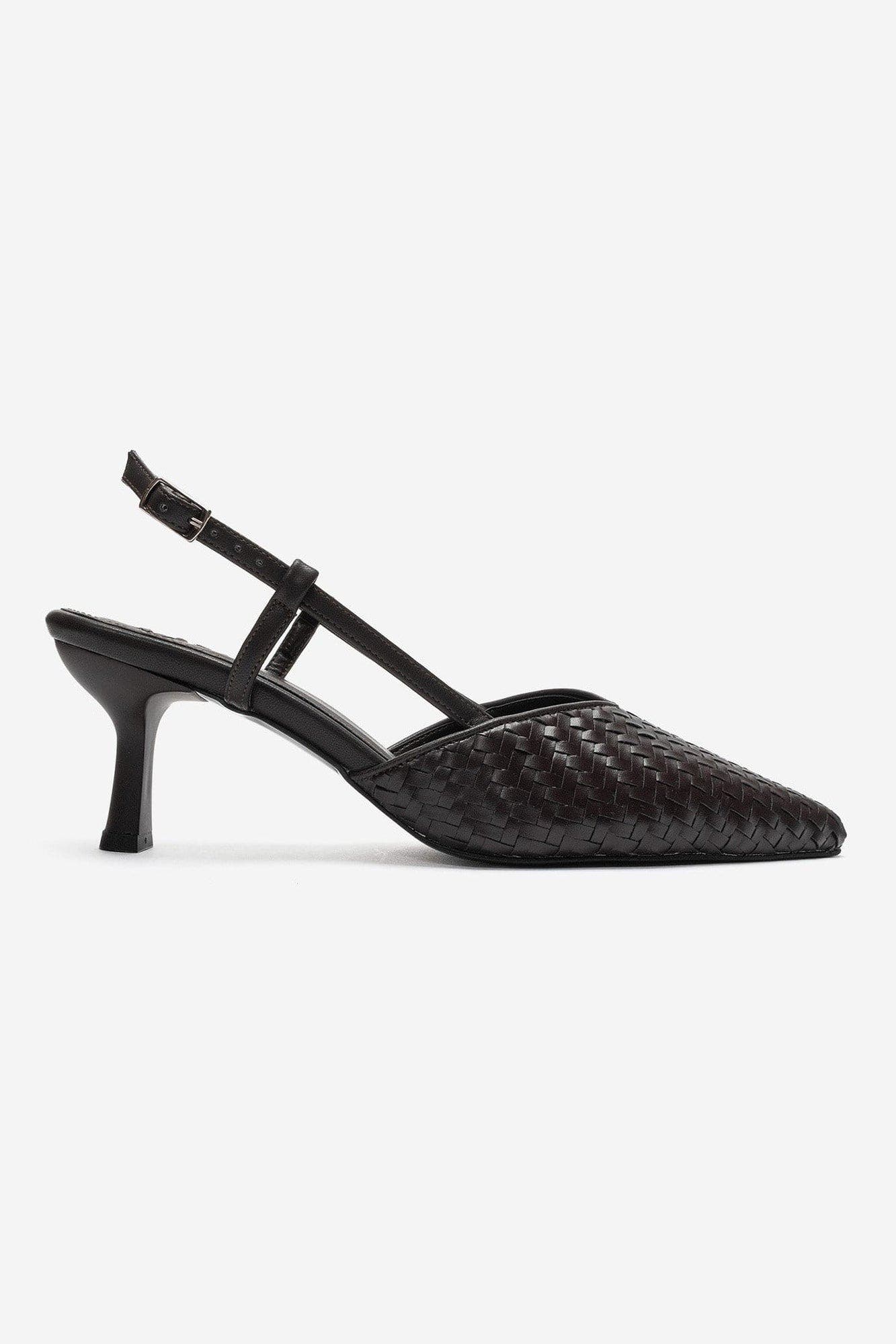 Mavero Slingback Stiletto Pump, Alternate, color, Brown