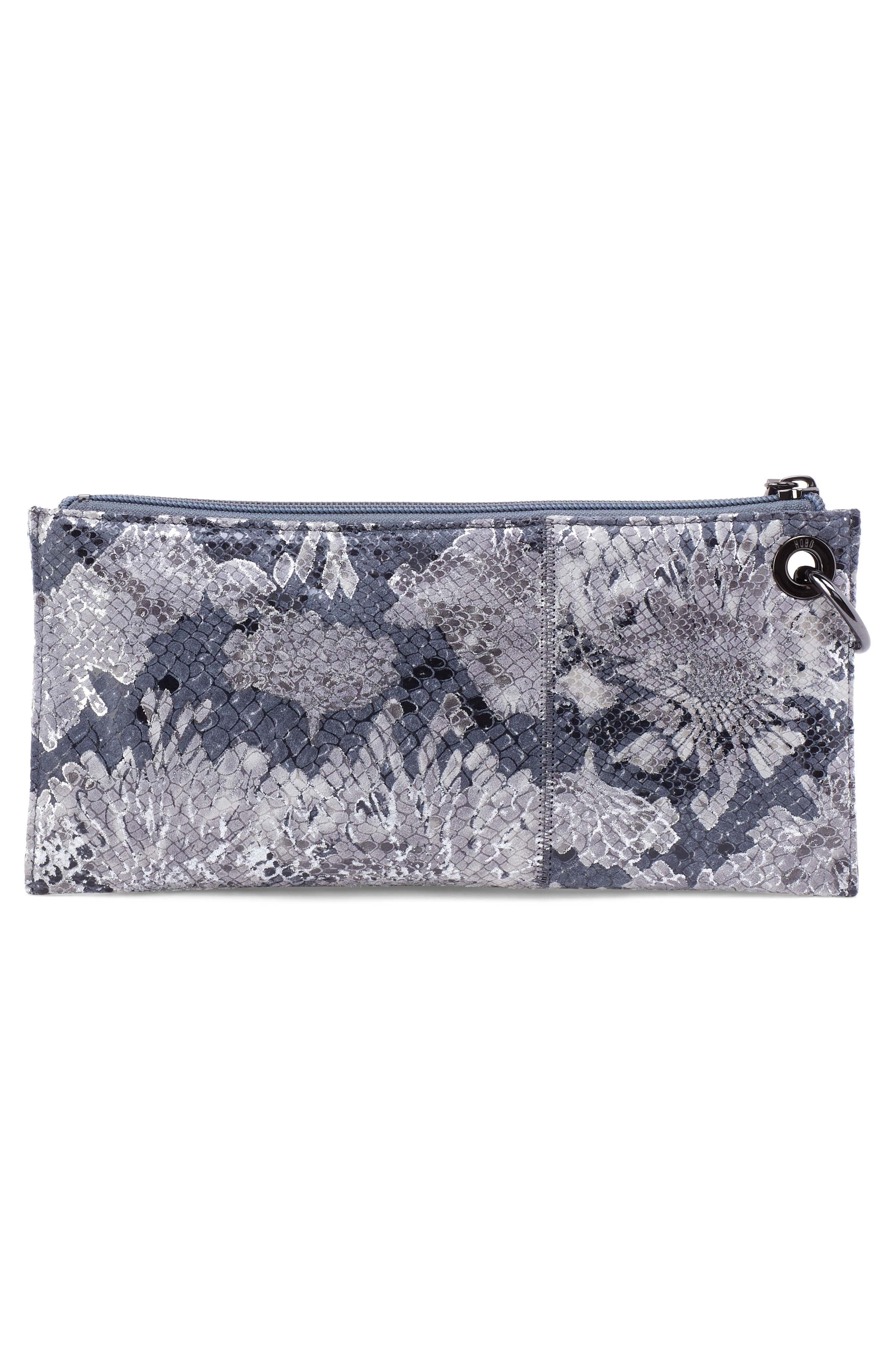 'Vida' Leather Clutch, Alternate, color, ENCHANTED FLORAL