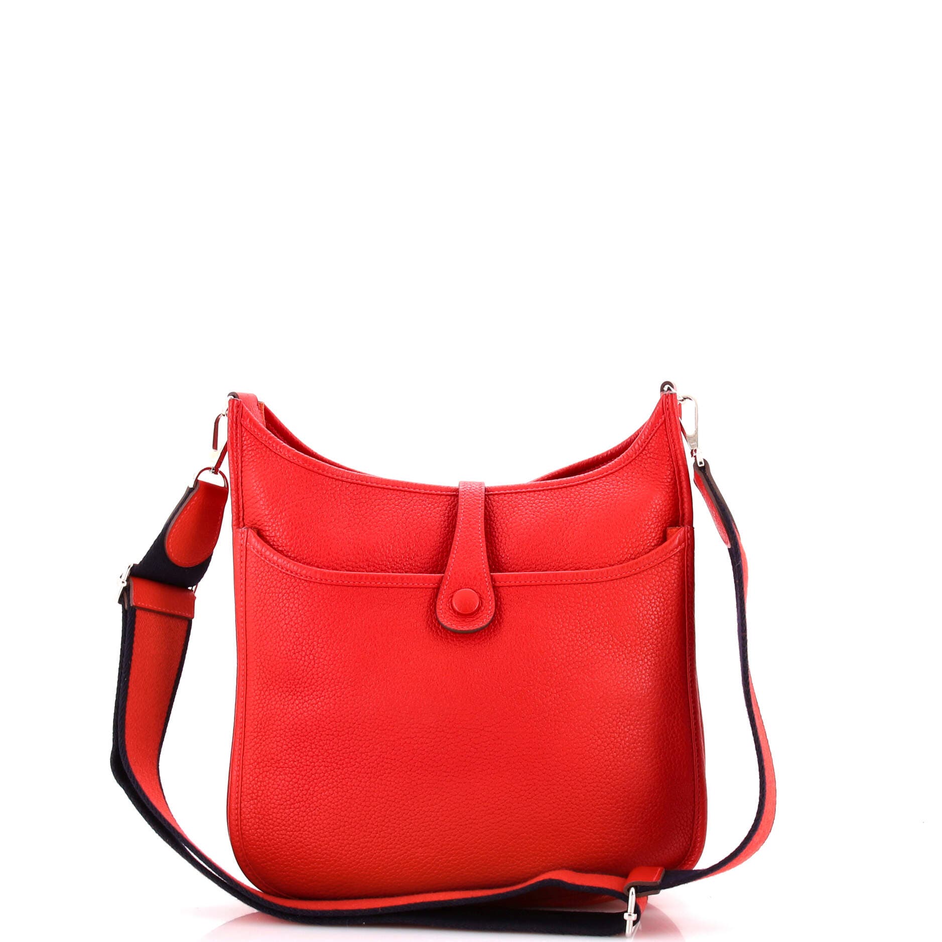 Pre-Owned Hermes Evelyne Bag Gen III Clemence PM, Alternate, color, Rouge Casaque