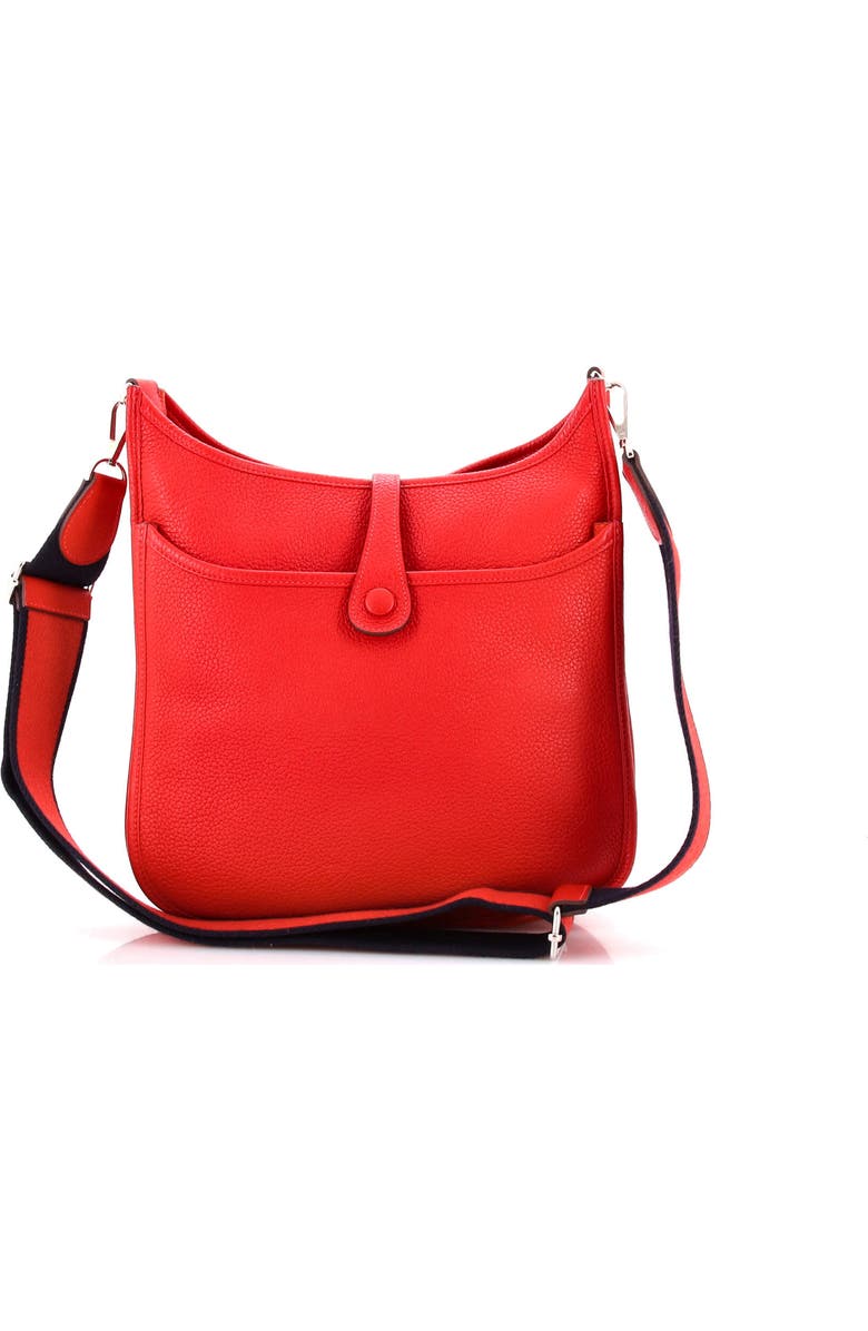 Pre-Owned Hermes Evelyne Bag Gen III Clemence PM, Alternate, color, Rouge Casaque