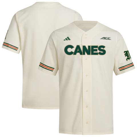 Men's adidas  Cream Miami Hurricanes Replica Baseball Jersey