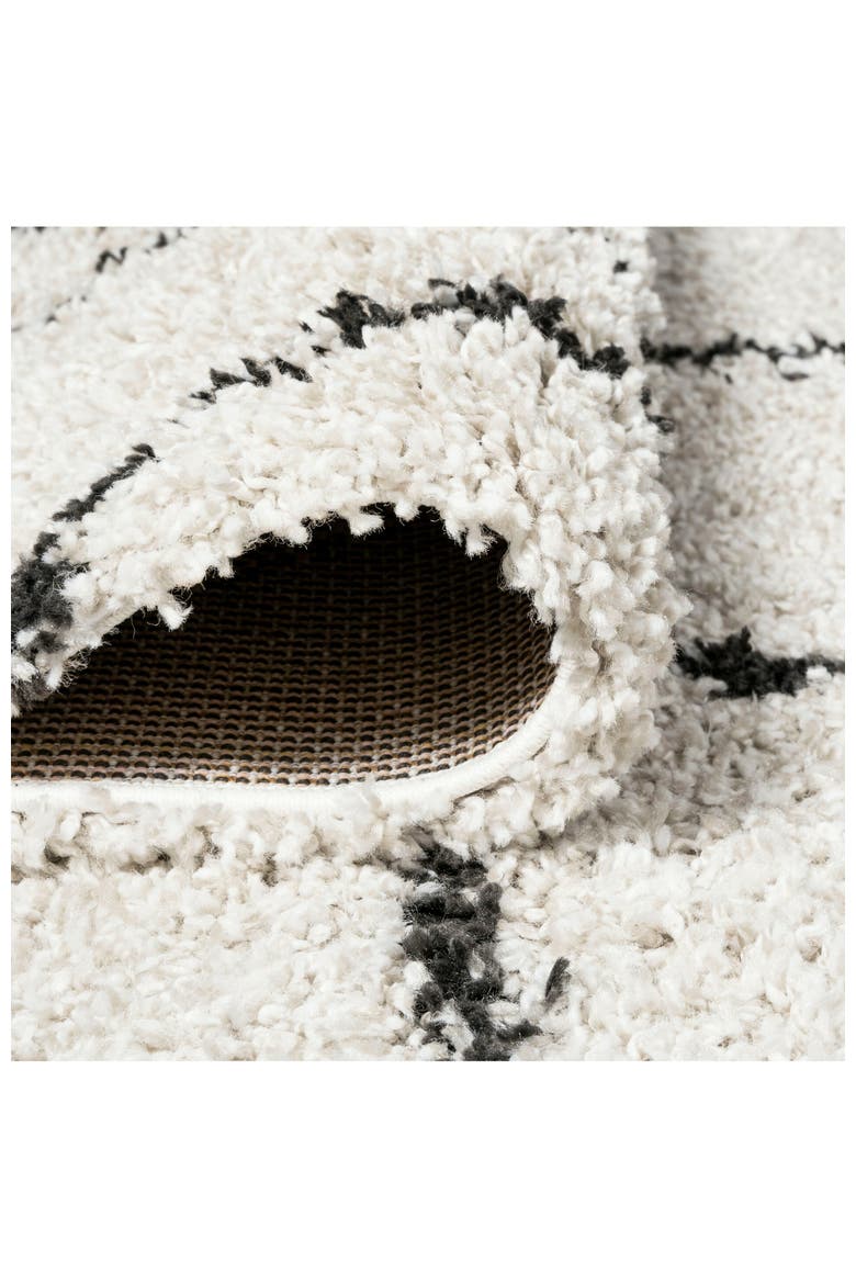 Alcudia Geometric Shag Area Rug, Alternate, color, Beige/Dark Gray