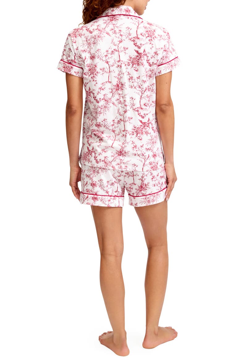 Pima Cotton Short Sleeve Pajamas, Alternate, color, RED