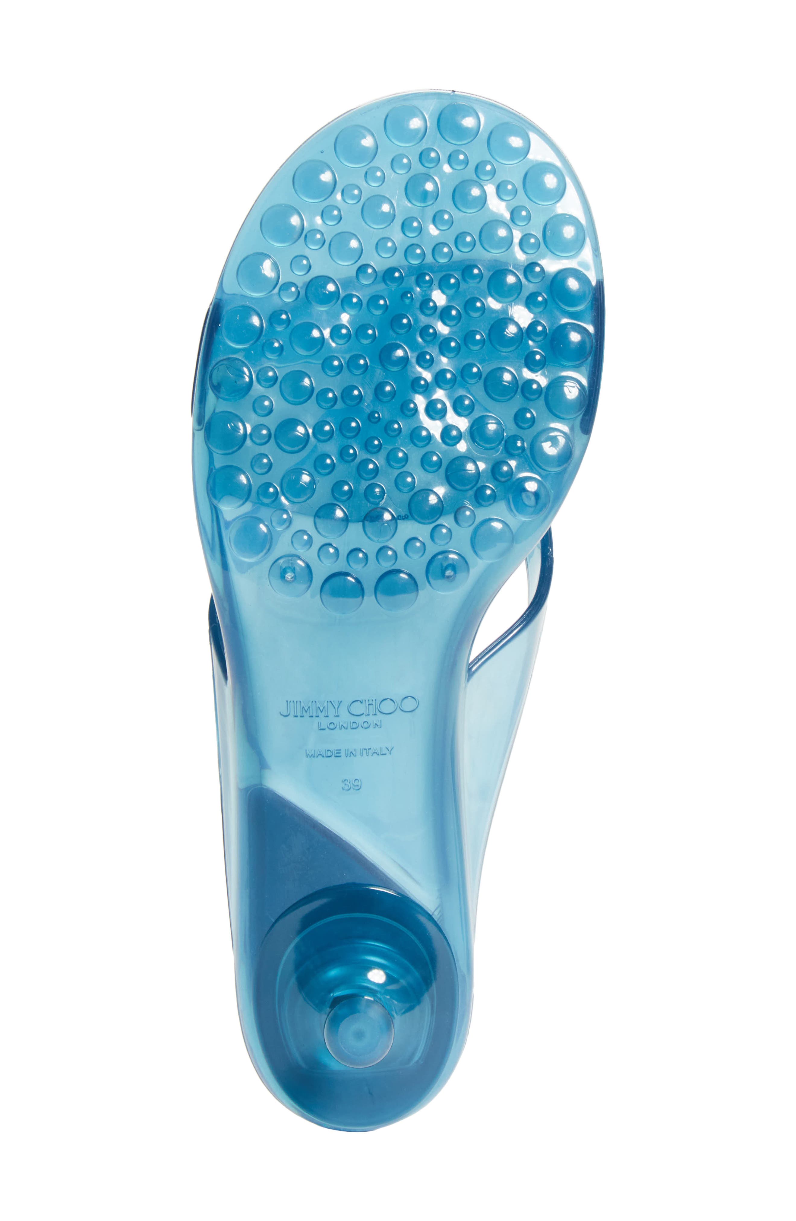 Jelly Drop Slide Sandal, Alternate, color, LIGHT LAGOON