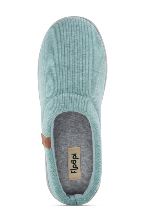 Floopi Sydney Ribbed Slipper In Green