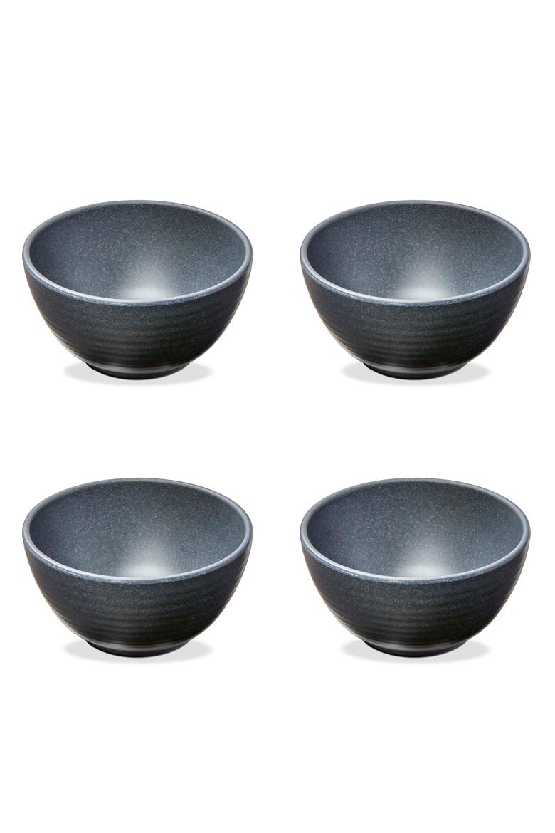 Brooklyn Melamine Bowl Set of Four Charcoal Color, Main, color, Gray
