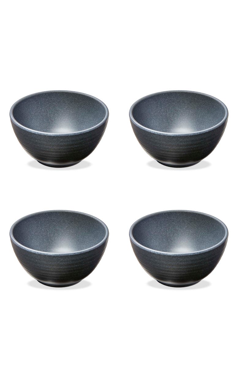 tag Brooklyn Melamine Bowl Set of Four Charcoal Color, Main, color, Gray