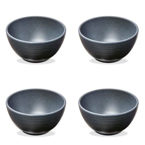 Tag Brooklyn Melamine Bowl Set Of Four Charcoal Color In Gray