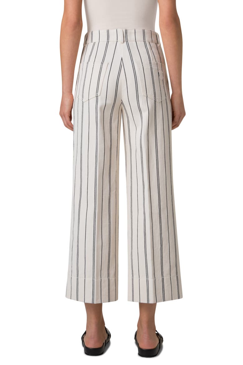 Chiara Stripe Wide Leg Crop Jeans, Alternate, color, CASHEW-BLACK