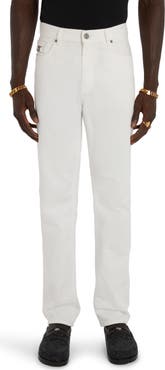 Versace Medusa Buckle Straight Leg Jeans