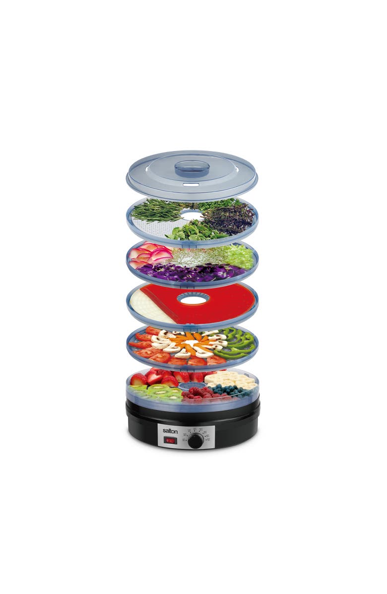 Salton Food Dehydrator - Black, Alternate, color, Black