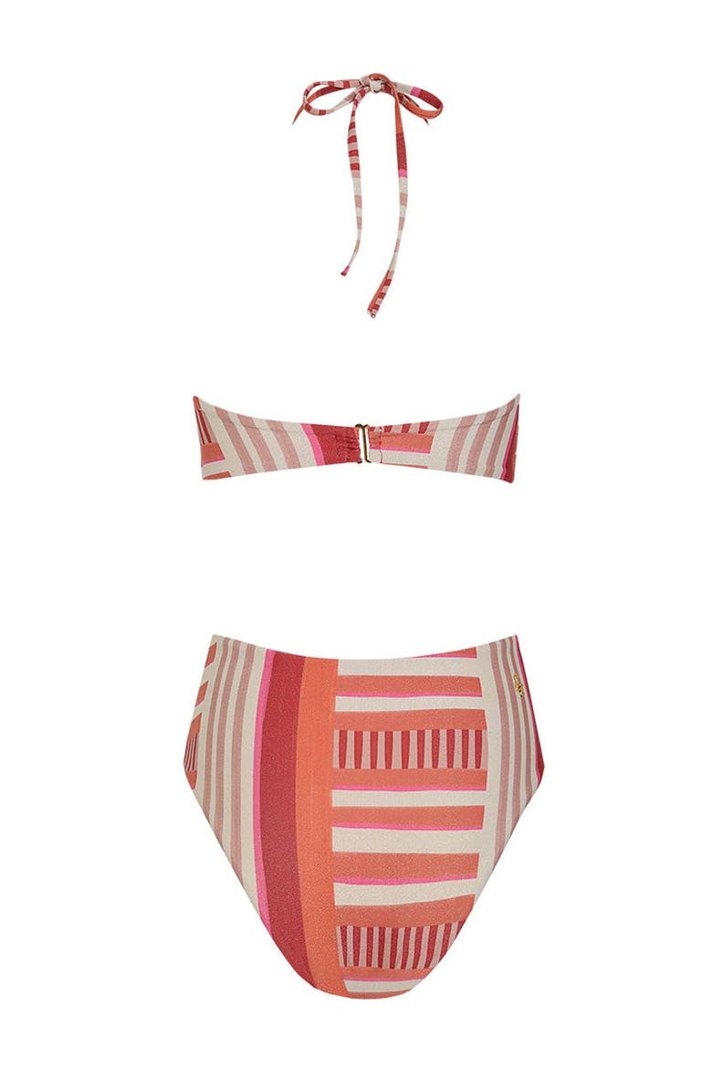 Sunset Bazaar Stripes Print Rocky Trikini One Piece, Alternate, color, Sunset Stripes