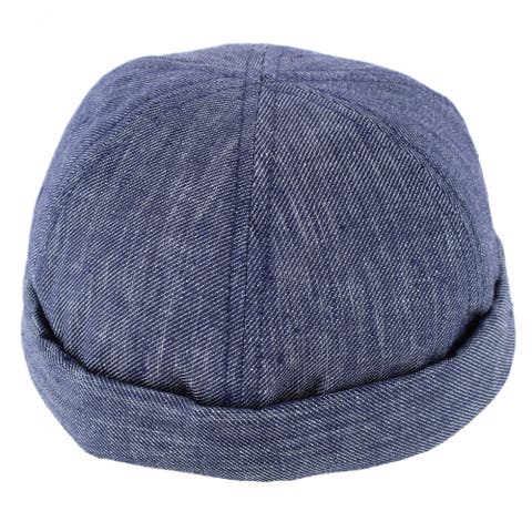 Men's Denim Linen Docker Cap