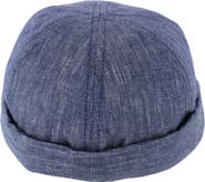 Wigens Men's Denim Linen Docker Cap