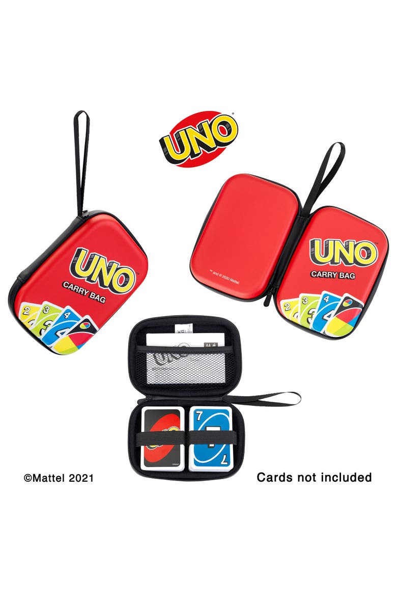 UNO Carry Bag Card Game Accessory, 6.1 X 4.3 Inches, Kids 3+, Alternate, color, Multicolored