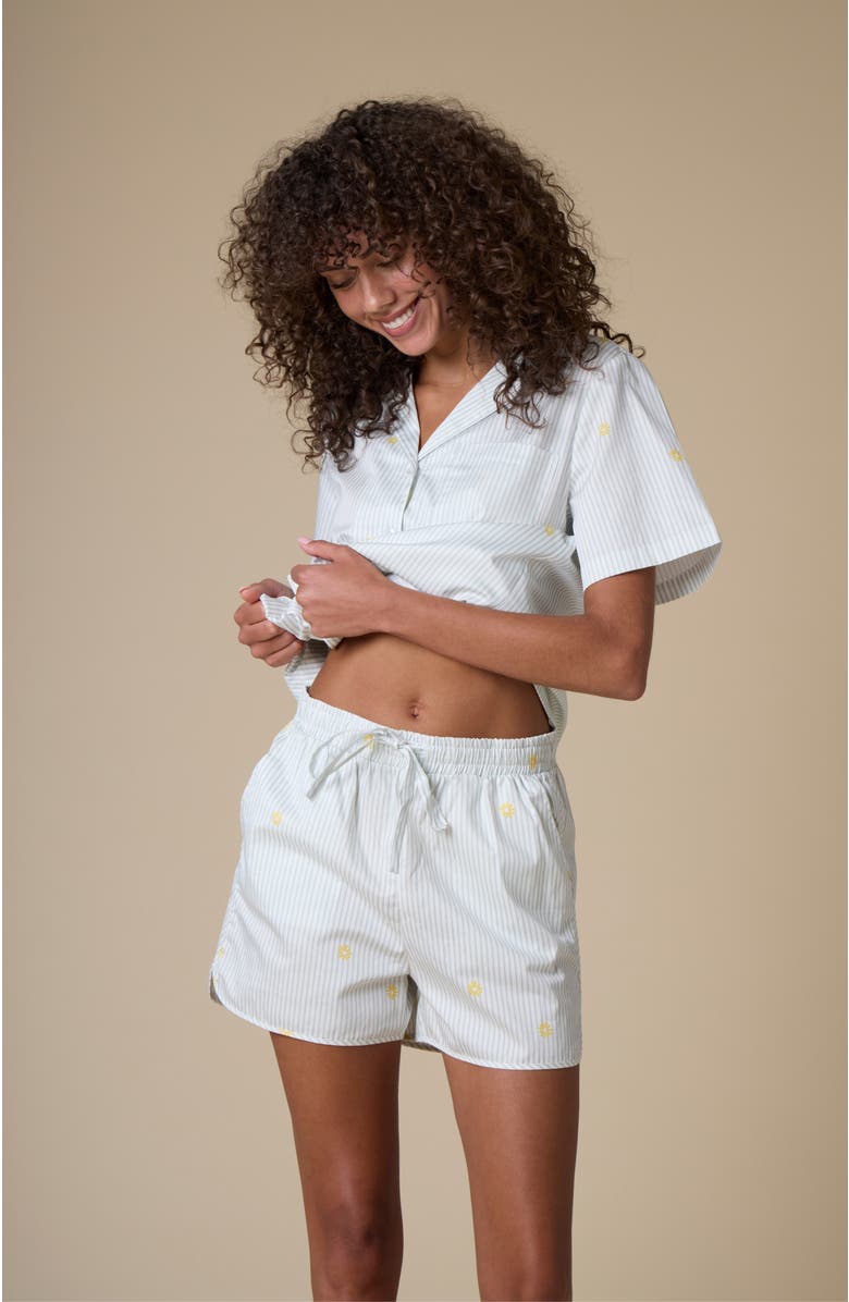 noon Cotton Pajama Shorts, Alternate, color, 