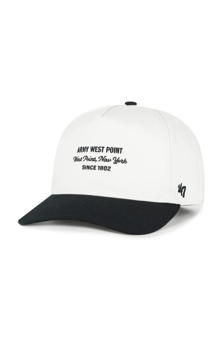 '47 Men's '47 White Army Black Knights Contemporary Basics Two-Tone Hitch Adjustable Hat, Main, color, White