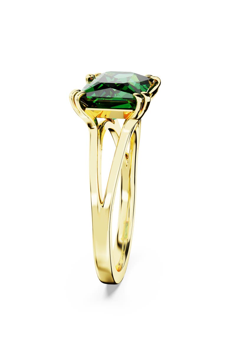 Swarovski Stilla Cocktail Ring, Alternate, color, Green